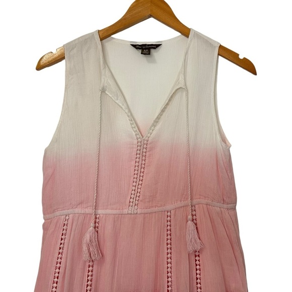 Tommy Bahama Womens V-Neck Maxi Dress Sz Small Ombre Pink Red Sleeveless Lined - Picture 3 of 9